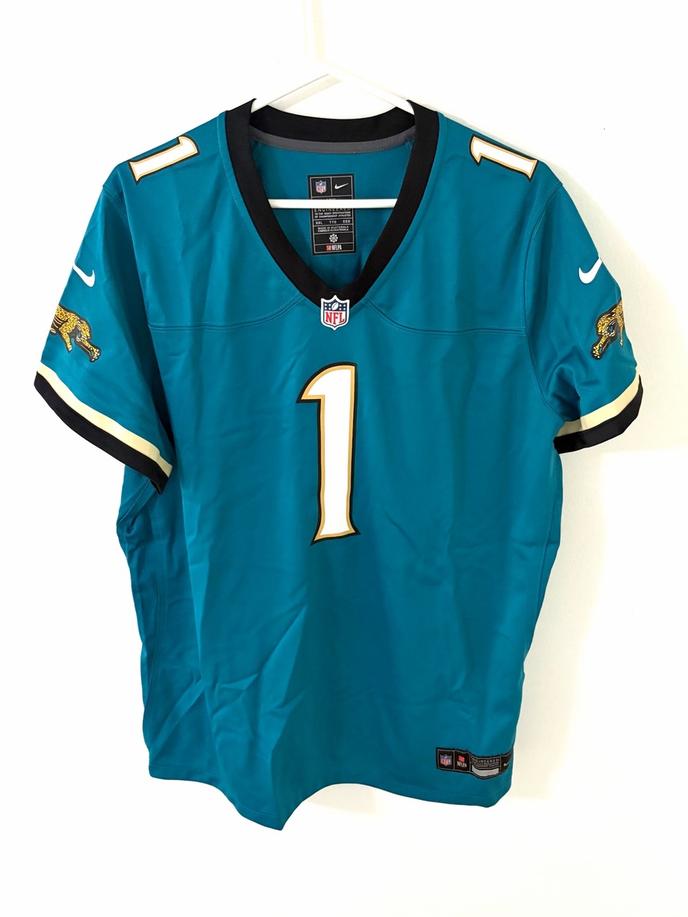 Nike Travis Etienne Jacksonville Jaguars Prowler Throwback Jersey, Size: XXL